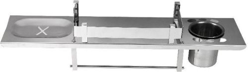 Veer Four In One Stainless Steel Soap Cum Toothpaste Stand