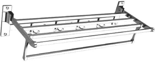 VEER Square Folding Towel Rack, For Home, Hotel, Color : Silver