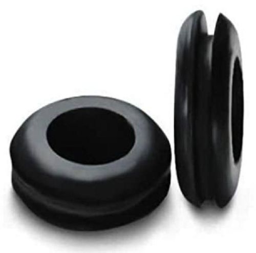 Black Rubber Grommets, For Industrial Use, Shape : Round