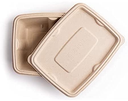 500 Ml Rectangle Compostable Container, Size : Standard