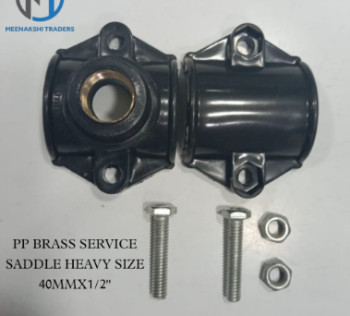 40mm PP Black Brass Heavy Weight Service Saddle