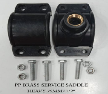 75mm PP Black Brass Light Weight Service Saddle