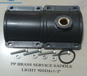 90mm PP Black Brass Light Weight Service Saddle