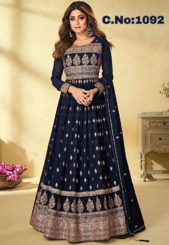 Miss Ethnik Georgette Anarkali Gown, Size : XL, XXL