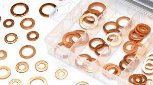 Copper Sheet Metal Washer, For Fittings, Automotive Industry, Automobiles, Shape : Round