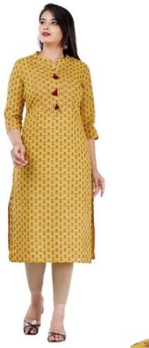 Cotton Printed Ladies Kurtis, Packaging Type : Polythin