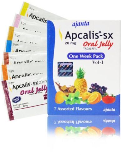 Ajanta Pharma Apcalis- SX Oral Jelly, Packaging Size : 7 Sachets (Per Pack)