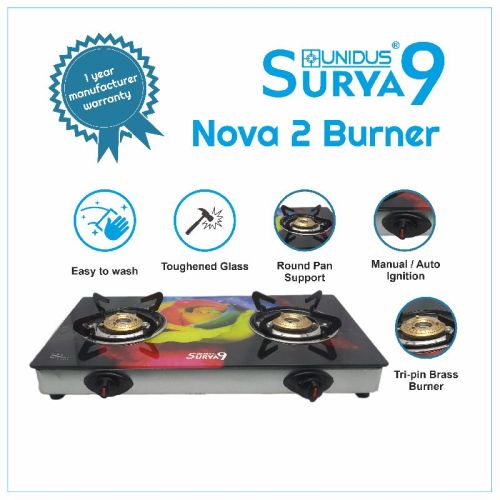 Unidus Surya9 Super Nova 3 Burner, For Kitchen Home Appliances