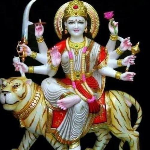 Polished Marble Durga Maa Statues, For Home, Hotel, House, Religious, Size : 1ft