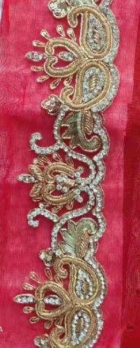 Zari Lace, For Garments, Length : 36inch