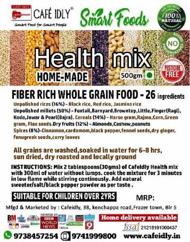 Cafemillets Powdery Powder Millet Health Mix, For Porridge, Size : 1000gm