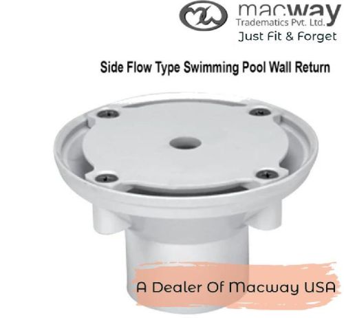 Side Flow Swimming Pool Wall Return, Color : White