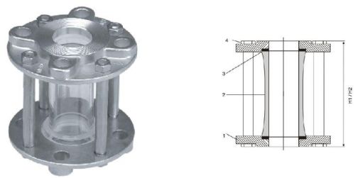 Clear White-transparent Duplex Stainless Steel Glass Valve Flange, For Industrial