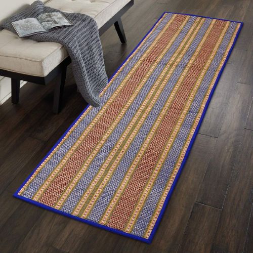 Embroidery Korai Grass Eco-friendly Madurkathi Beach Mat, Mat Size : 12X18inch