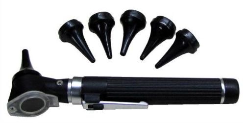 Polished Plastic Mini Halogen Otoscope Set, For Eye Clinic Hospitals, Color : Black