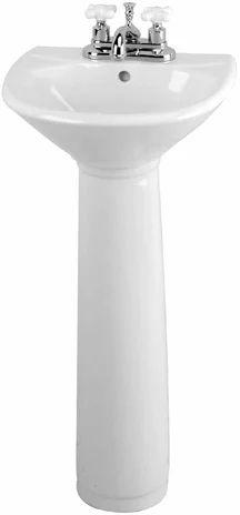 Polished Plain Ceramic Pedestal Wash Basin, Shape : Oval