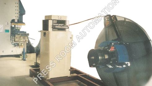 Automatic Decoiler Straightener With Pneumatic Feeder, Color : White