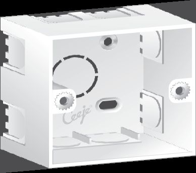 Plastic White Surface Box, For Electronics Use, Feature : Corrosion Resistant, Flameproof, Light Weight