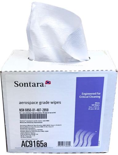 Aerospace Grade Sontara Wipes, Size : 9' X 16.5'