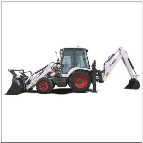 Manual Bobcat Backhoe Loader, For Construction, Color : White, Black, Red