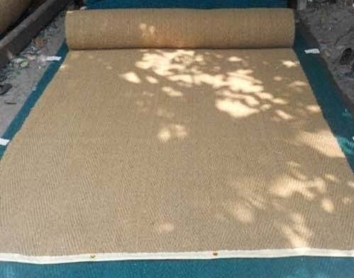 Kce Zigzag Coconut Fiber Natural Coir Cricket Mat, Size : Multisizes