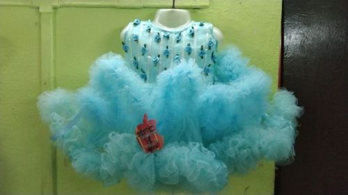 Multicolor Georgette Girls Party Wear Frocks, Stitch Type : Semi Stitch