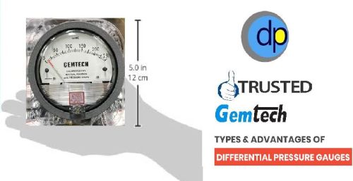 Differential Pressure Gauges GEMTECH Dpengineers Range 6-0-6 MM