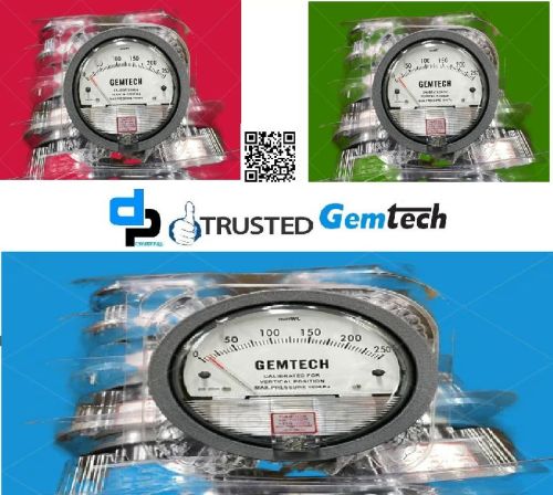 Differential Pressure Gauges GEMTECH Dpengineers 0-6 Mm Wc