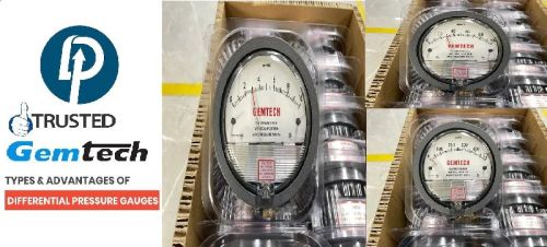 Aluminium Gemtech Differential Pressure Gauge, For Air Compressor, Marine Engines