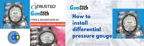 Aluminium Gemtech Differential Pressure Gauge, For Air Compressor, Marine Engines