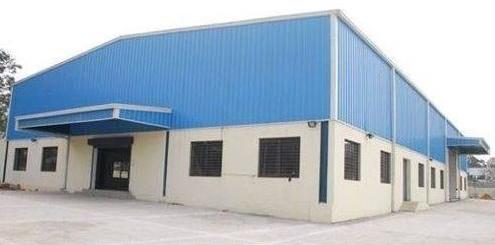 Multicolor Prefab Polished Fibre Industrial Roofing Shed