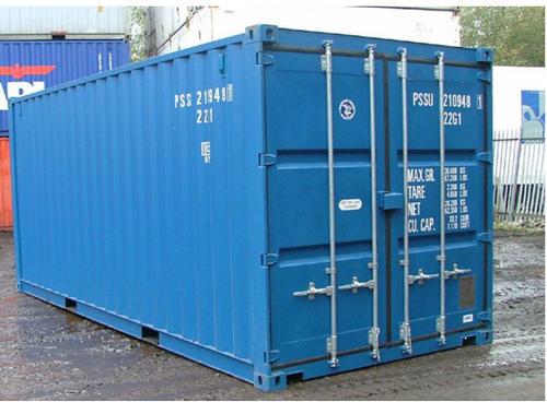 Blue 2000-3000kg Steel Used Shipping Container, Storage Capacity : 20-30ton