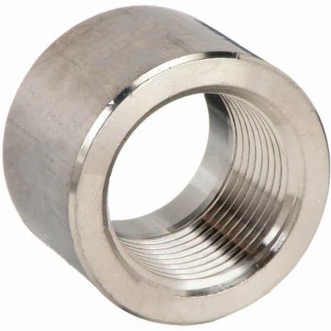 Stainless Steel Threaded Half Coupling, For Jointing, Feature : Light Weight, Fine Finished, Durable