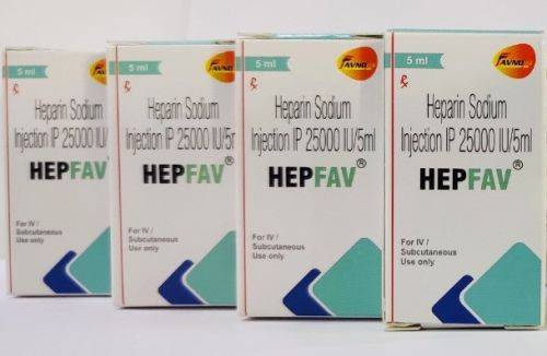 Heparin Sodium 5000 Iu IP Injection, Grade : Medicine Grade