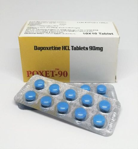 Poxet 90 Dapoxetine Tablets, Packaging Size : 1X10