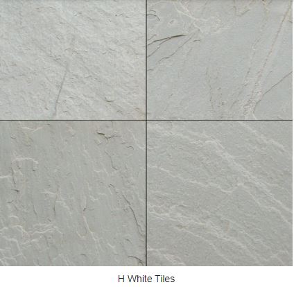 Square Polished H White Sandstone Tiles, For Construction, Size : Standard