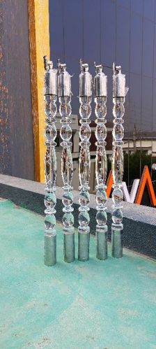 Glass Bubble Railing Small Pillar With SS304