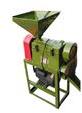 Heavy tech Semi Automatic Polished Cast Iron Electric Mini Rice Mill, Color : Green