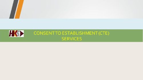 Consent To Establishment Service