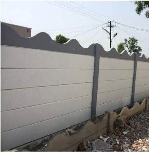 Precast Boundary Wall, For Construction, Pattern : Plain, Printed