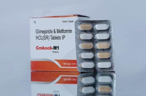 Gmkook-M1 Tablets, Composition : Glimepiride + Metformin