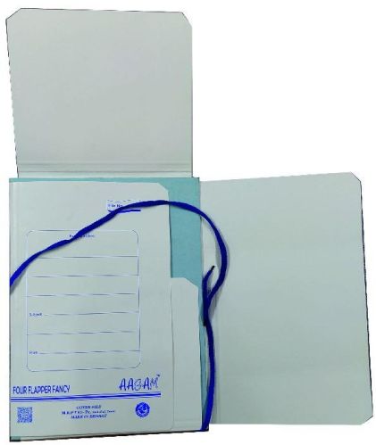 Straw Baord Four Flap File Fancy, For Carry Documents, Office, Size : F/s