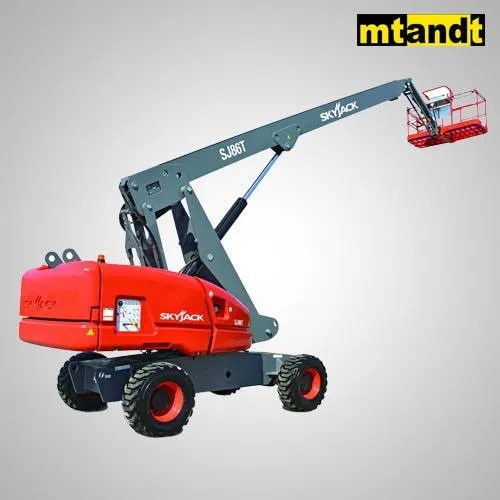 Diesel Straight Boom Lift, For Industrial, Color : Red