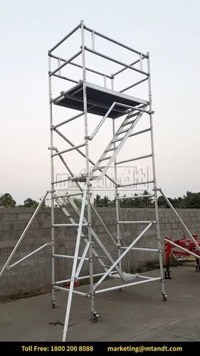 Aluminium Lift Stairway Working Platform, For Industrial, Certification : ISI Certified