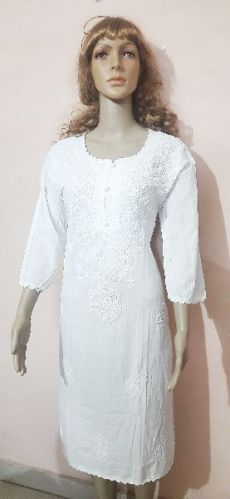 Shehzi Creations Pure Cotton Hand Crafted Chahtaai Designer Kurtis