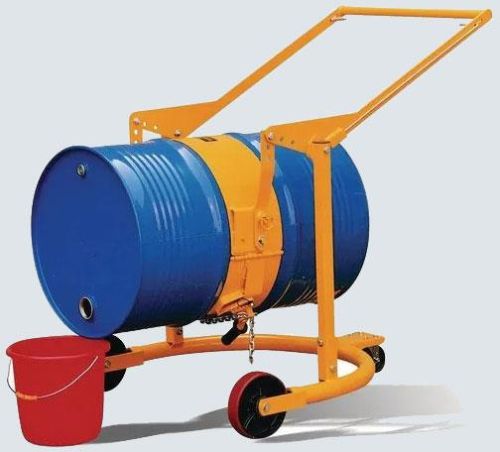 Manual Drum Carrier Cum Tilter, Color : Yellow