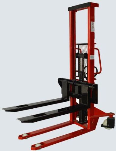 Color Coated Metal Manual Stacker, For Material Handling, Feature : Polyurethane Wheels, Strong Structure