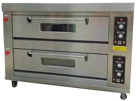 Braham Arpan Stainless Steel Double Deck Pizza Oven, For Baking, Color : Silver