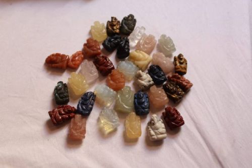 Ganpati Gems Stone Polished Ganesha Statue, For Office, Home, Gifting, Religious Purpose