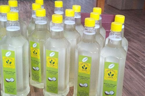 SAVOR HDPE Coconut Oil Bottle, Capacity : 1L